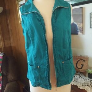 Turquoise vest